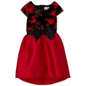 Children’s Place Holiday Dress NWT with Added Velour Bolero Top Size 16